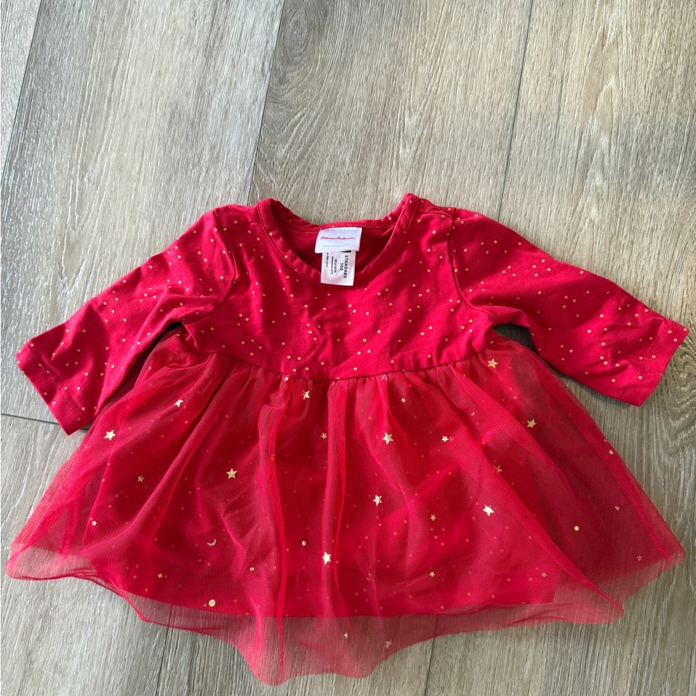 Hanna Andersson Red Starry Christmas Dress